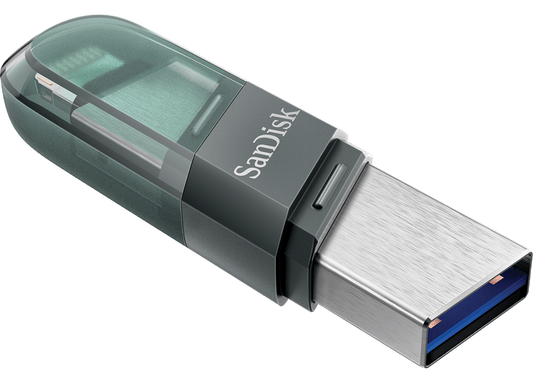 Externe USB-A 3.1 / Lightning SanDisk iXpand Flip-geheugen, 64Gb SDIX90N-064G-GN6NN