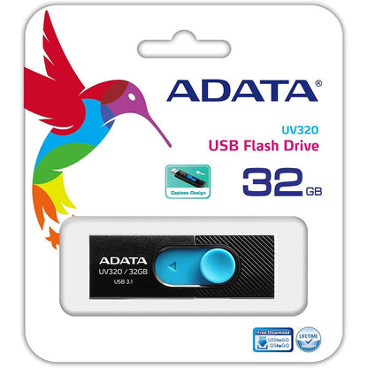 Externer USB-A-3.1-Speicher Adata UV320, 32 GB AUV320-32G-RBKBL