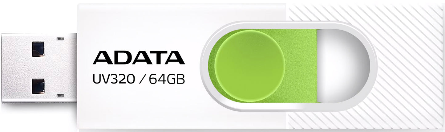 Externe USB-A 3.2 Adata UV320 Geheugen, 64Gb AUV320-64G-RWHGN