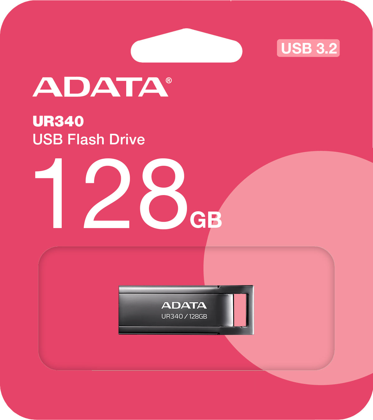 Extern geheugen USB-A 3.2 Adata UR340, 128Gb AROY-UR340-128GBK 