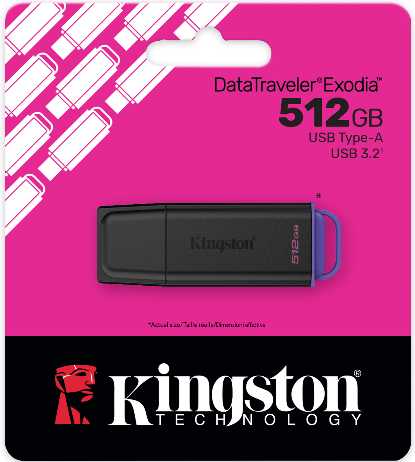 Mémoire Externe USB-A 3.2 Kingston DT Exodia, 512Gb DTXG2/512GB