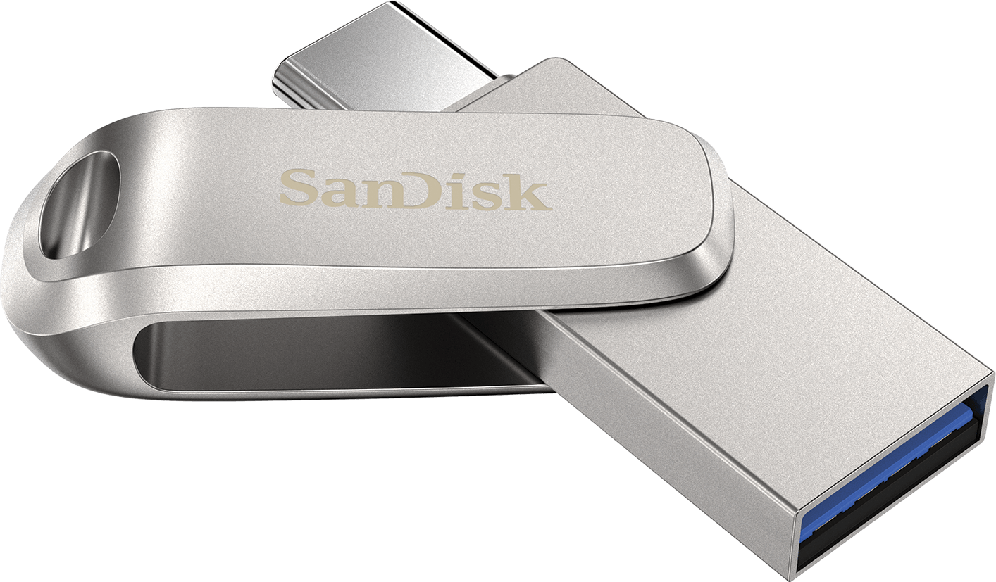 Externer Speicher USB-A 3.2 / USB-C SanDisk Ultra Luxe Dual Drive, 128Gb SDDDC4-128G-G46