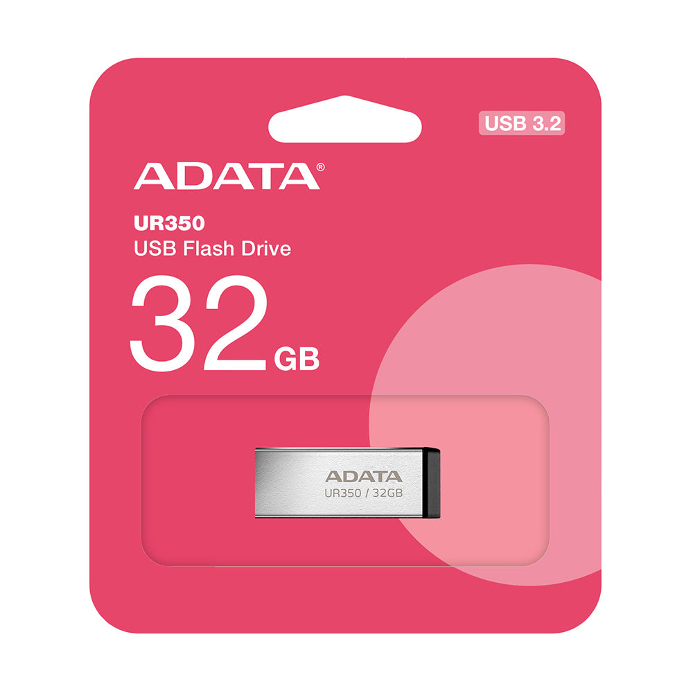 Externer USB-A-3.2-Speicher Adata UR350, 32 GB UR350-32G-RSR/BK