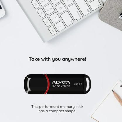 Externer USB-A-3.2-Speicherstick Adata UV150, 128 GB AUV150-128G-RBK