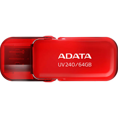 Extern USB-A-geheugen Adata UV240, 64Gb AUV240-64G-RRD 