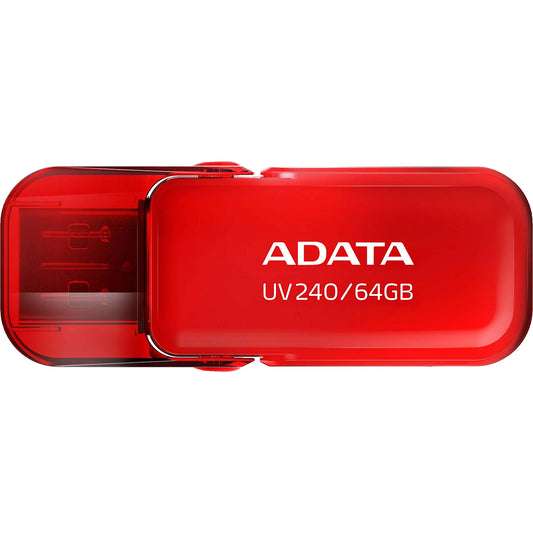 Extern USB-A-geheugen Adata UV240, 64Gb AUV240-64G-RRD 