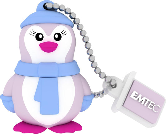Externer USB-A Speicher Emtec M336 Miss Penguin, 16Gb ECMMD16GM336