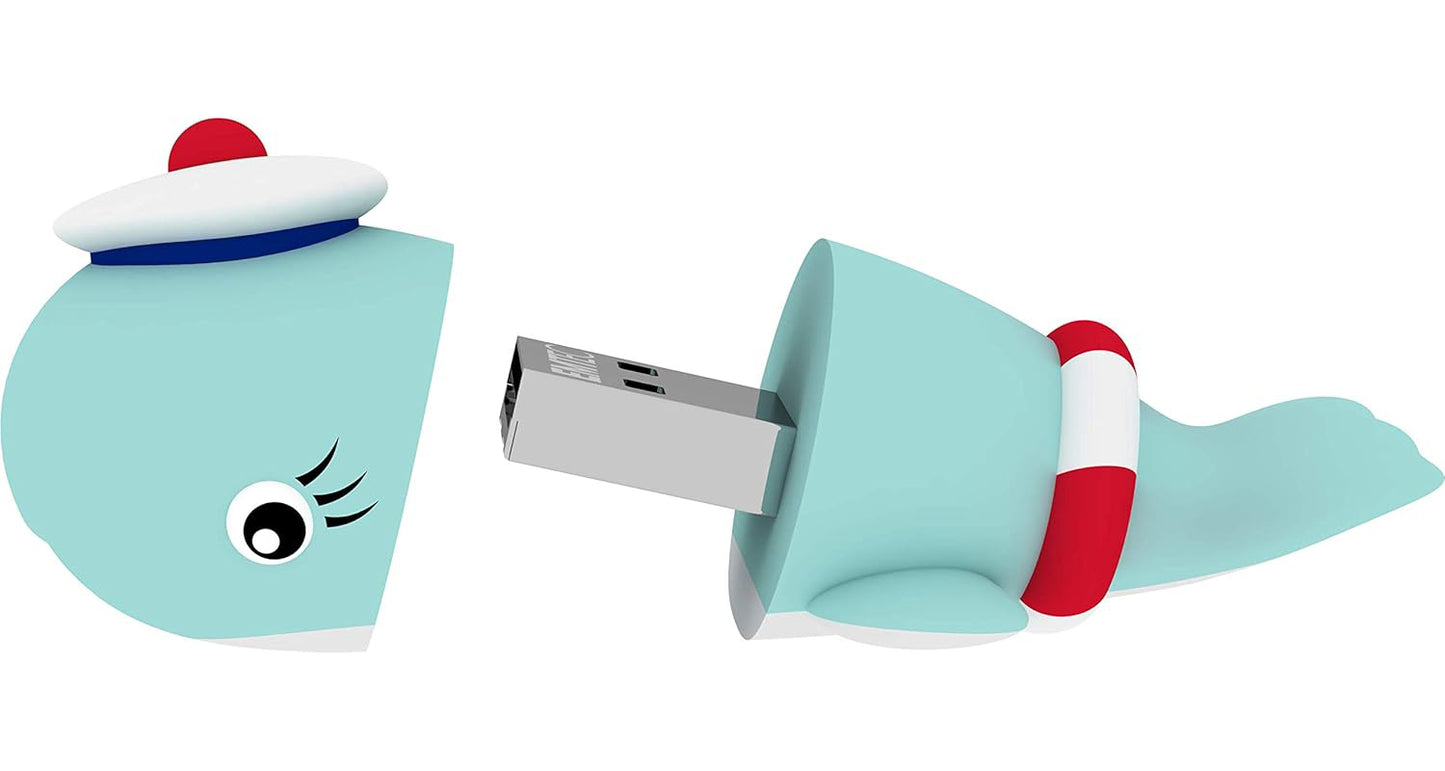Externe USB-A Geheugen Emtec M337 Whale, 16Gb ECMMD16GM337