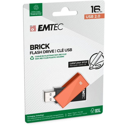 Externe USB-A Speicher Emtec C350 Brick, 16Gb ECMMD16GC352