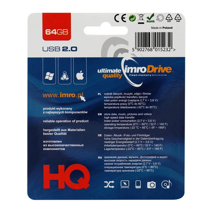 Externer USB-A Speicher Imro, 64GB