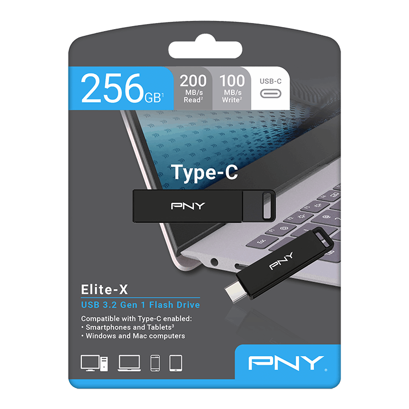 Externer USB-C Speicher PNY Elite X, 64GB P-FDI64GELTXC-GE
