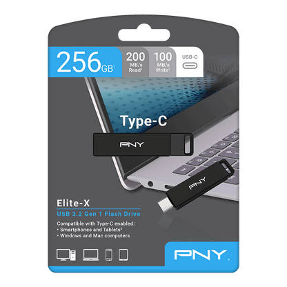 Externer USB-C Speicher PNY Elite X, 64GB P-FDI64GELTXC-GE