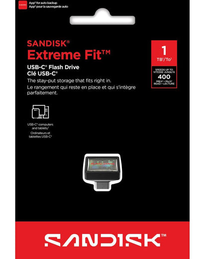 Mémoire Externe USB-C SanDisk Extreme Fit, 1TB SDCZ530-1T00-G46
