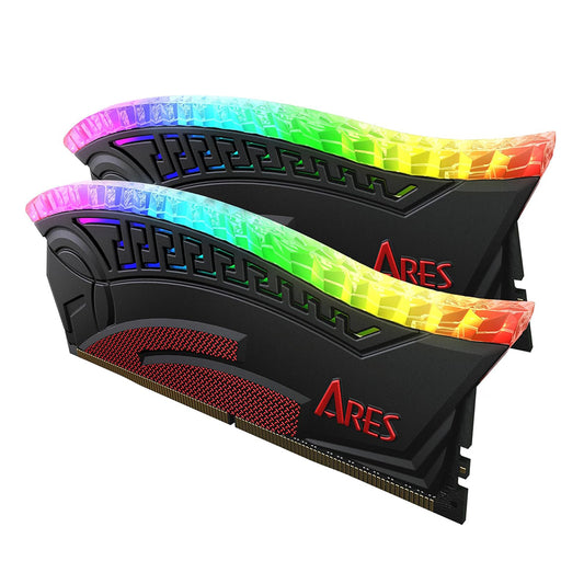 Mémoire RAM Dato Ares Armor, DDR4, RGB, 2 x 8GB, 3600Mhz, CL18, Noire AMRGB8GX216G36K