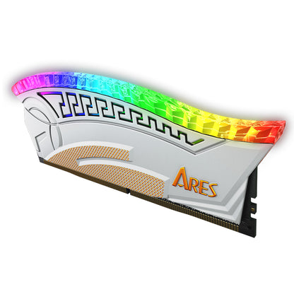 Dato Ares Armor RAM Memory, DDR4, RGB, 8GB, 3600Mhz, CL18, White AMRGB1G88G36W