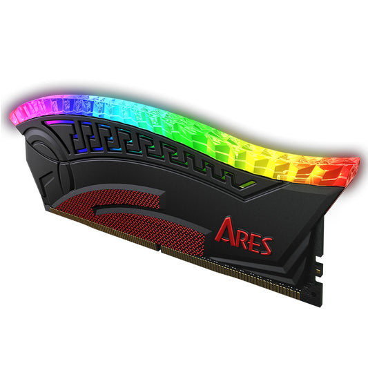 Mémoire RAM Dato Ares Armor, DDR4, RGB, 8GB, 3600Mhz, CL18, Noire AMRGB1G88G36K