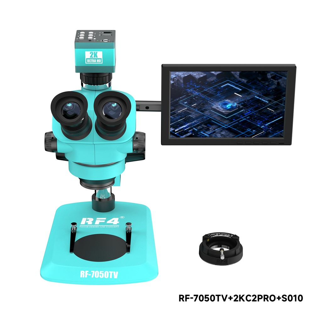 Microscope avec moniteur et caméra RF4 RF-7050TV + 2KC2PRO + S010