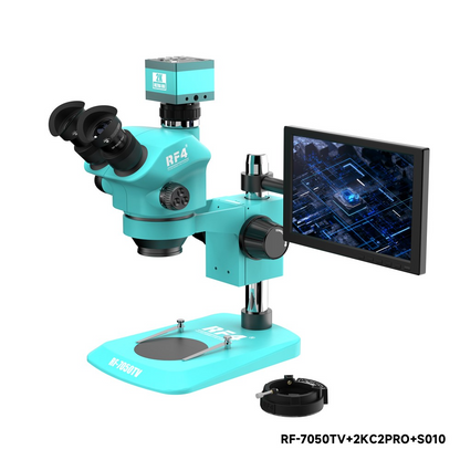 Microscope avec moniteur et caméra RF4 RF-7050TV + 2KC2PRO + S010