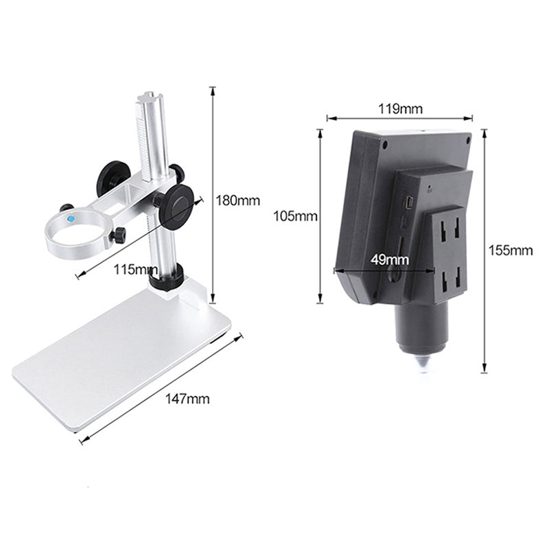 Microscope OEM, 600X, numérique 