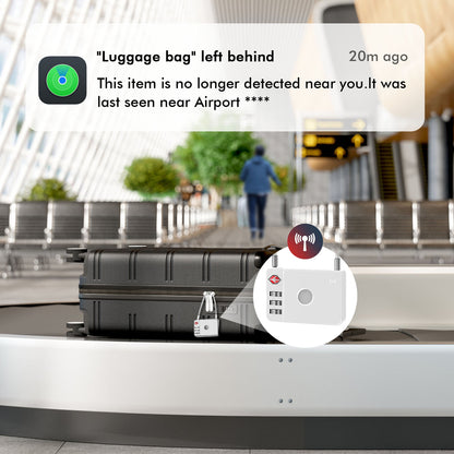 MiLi SmartTag MiLock Luggage für iOS Series, Weiß HD-P16-L