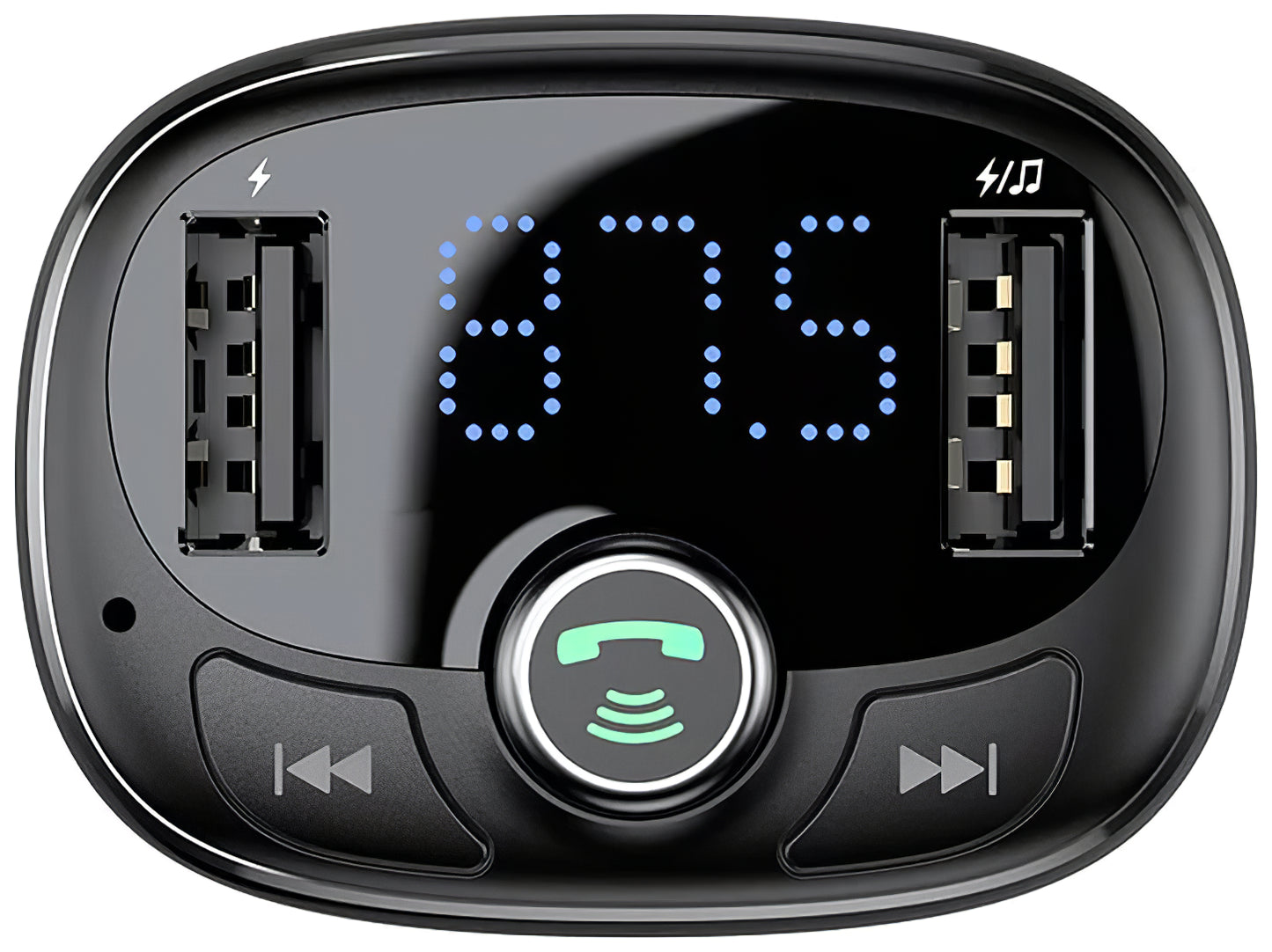 Baseus S-09 Modulateur FM Bluetooth, 2 x USB-A - 1 x microSD 