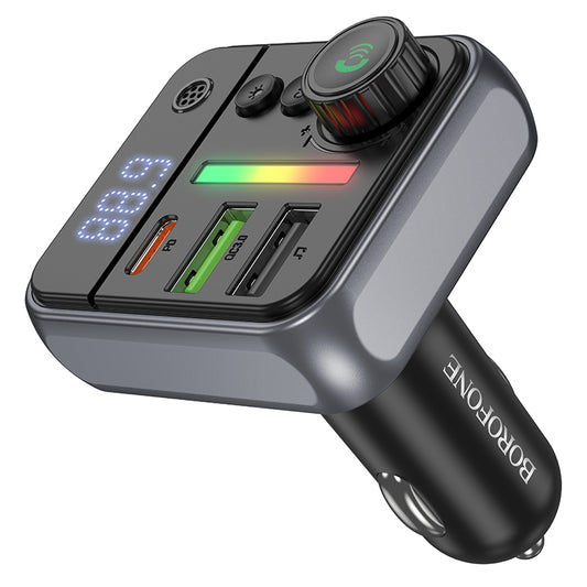 Borofone BC50 Ascenso Bluetooth FM Modulator, 2 x USB-A - 1 x USB-C