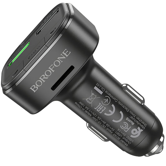 Modulateur FM Bluetooth Borofone BC43 Flash, 2 x USB-A - 1 x microSD