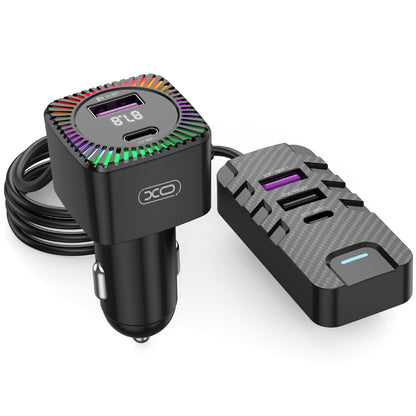 Bluetooth FM-modulator XO Design BCC13, 2 x USB-C - 3 x USB-A 