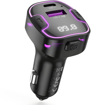 Bluetooth FM-modulator XO Design BCC12, 1 x USB-A - 1 x USB-C 