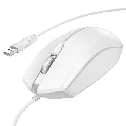 Gaming Muis Bedraad USB HOCO GM37, RGB, 2400DPI, Wit