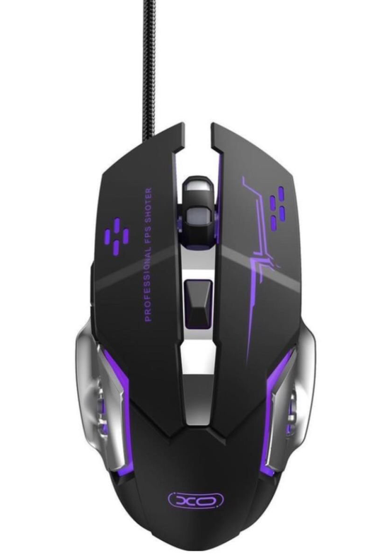 Souris Gaming Filaire USB XO Design M10, RGB, 3200DPI, Noir