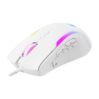 Gaming Muis Bedraad USB HAVIT MS1033, RGB, 800DPI - 8000DPI, Wit