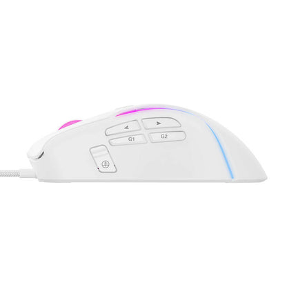 Gaming Muis Bedraad USB HAVIT MS1033, RGB, 800DPI - 8000DPI, Wit
