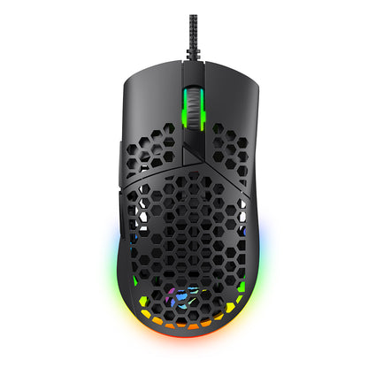 Gaming-Maus Wired USB HAVIT MS1036, RGB, 1200DPI - 7200DPI, 1.6m, Weiß