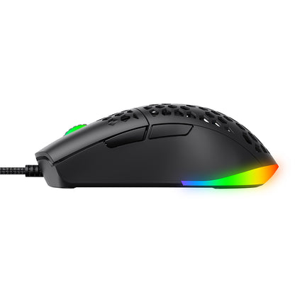 Gaming-Maus Wired USB HAVIT MS1036, RGB, 1200DPI - 7200DPI, 1.6m, Weiß