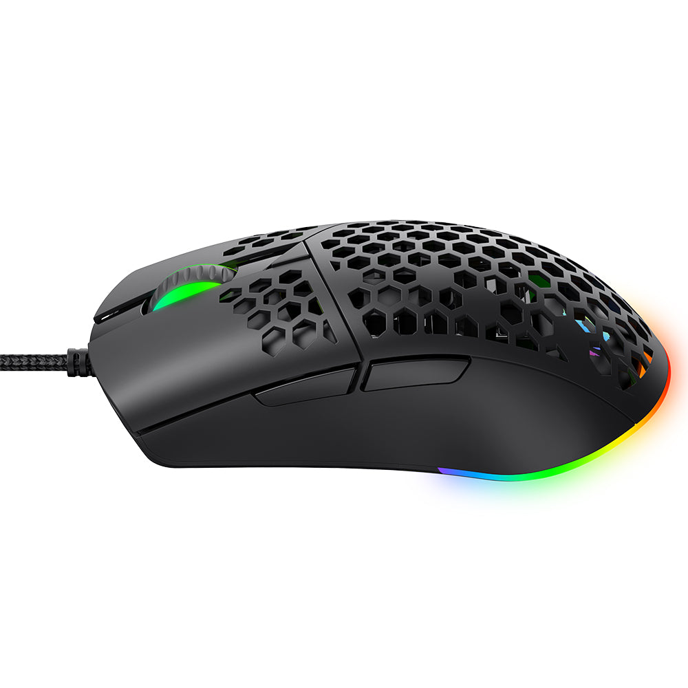 Gaming-Maus Wired USB HAVIT MS1036, RGB, 1200DPI - 7200DPI, 1.6m, Weiß