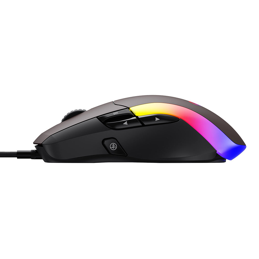 Souris Gaming Filaire USB HAVIT MS959S, RGB, 1200DPI - 8000DPI, 1.6m, Noir Ocre