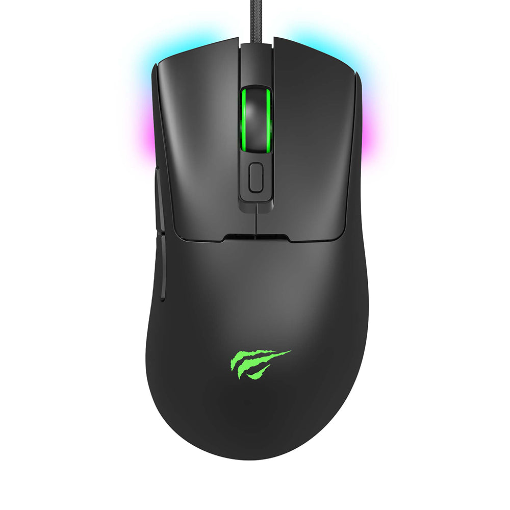 Gaming Muis Bedraad USB HAVIT MS966, RGB, 800DPI - 12000DPI, 1.6m, Zwart