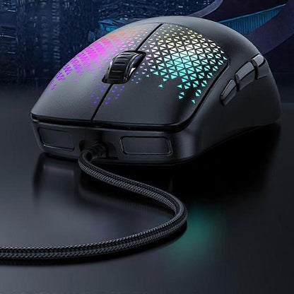 Souris Gaming Filaire USB Yesido KB32, RGB, 7200DPI, Noir