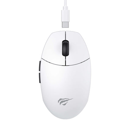 Souris Gaming Sans Fil HAVIT MS1039W, 800DPI - 7400DPI, Wi-Fi / Filaire, Blanc