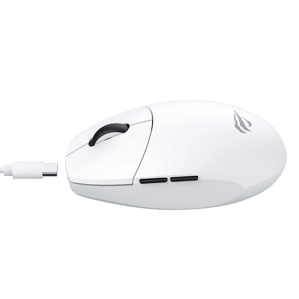 Souris Gaming Sans Fil HAVIT MS1039W, 800DPI - 7400DPI, Wi-Fi / Filaire, Blanc
