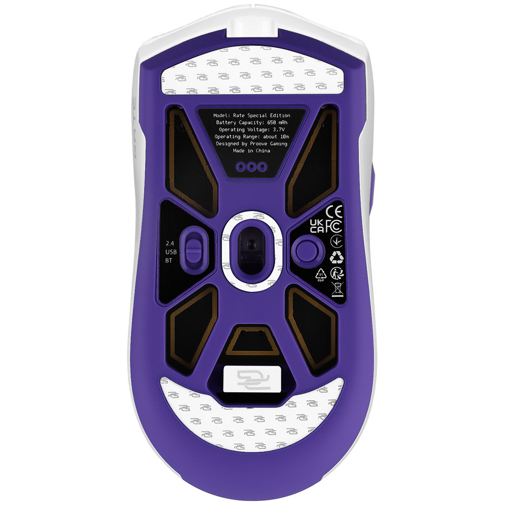 Draadloze Gaming Muis Proove Rate Special Edition, 800DPI - 12000DPI, Wit CMRTWRS03002
