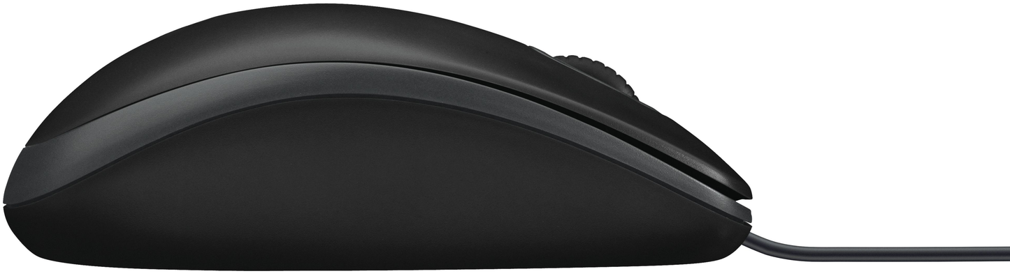 Mouse Wired USB Logitech B100, 1000DPI, Schwarz 910-003357