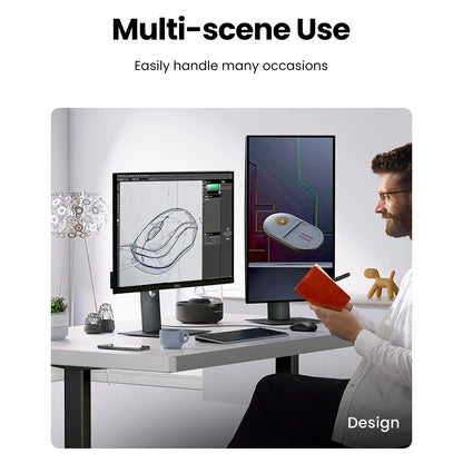 Bedrade USB-muis UGREEN MU007, 1200DPI, 1.5m, Zwart