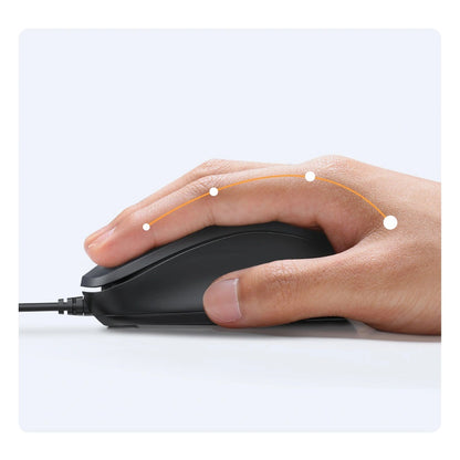 Bedrade USB-muis UGREEN MU007, 1200DPI, 1.5m, Zwart