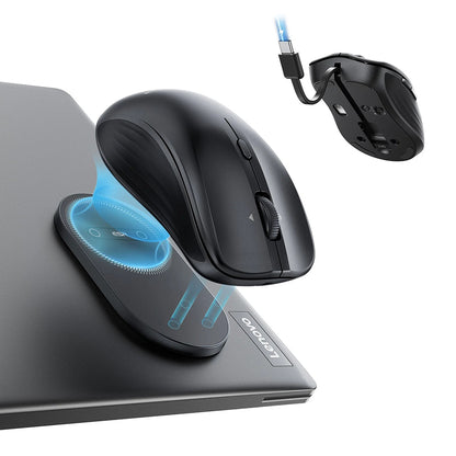 Draadloze Muis ESR MagMouse, 800DPI - 4800DPI, BT / Wi-Fi, Zwart