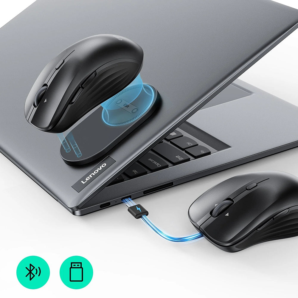 Draadloze Muis ESR MagMouse, 800DPI - 4800DPI, BT / Wi-Fi, Zwart
