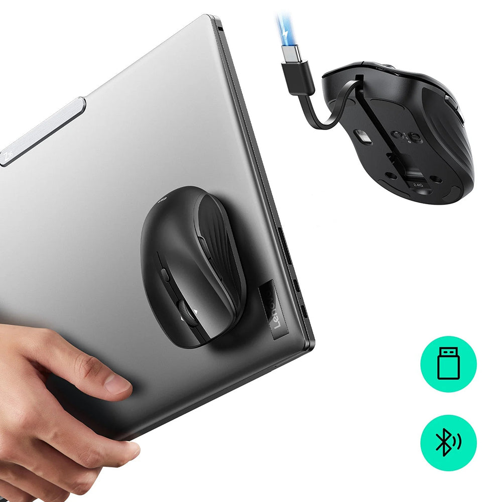 Draadloze Muis ESR MagMouse, 800DPI - 4800DPI, BT / Wi-Fi, Zwart