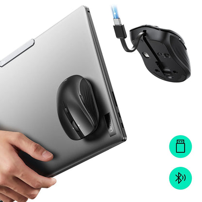Draadloze Muis ESR MagMouse, 800DPI - 4800DPI, BT / Wi-Fi, Zwart