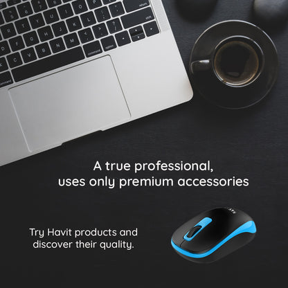 Souris sans fil HAVIT MS626GT, 1200DPI, Noir Bleu
